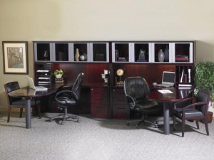 Double Peninsula "L" Workstation