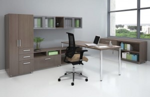 Wall Unit "L" with Table Desk